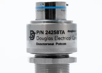24258TA Hermetic thermocouple feedthrough with vacuum face seal and jamnut 24258TA Hermetic thermocouple feedthrough with vacuum face seal and jamnut