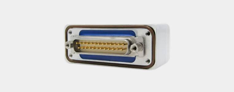 hermetic D-sub connector with reversible face seal