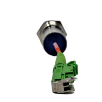 NPT Fiber Optic Feedthru 3/4" NPT Hermetic Fiber Optic Feedthrough with fiber patch cable and APC Jack