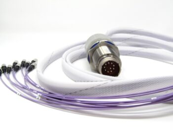 Hermetic bulkhead fiber optic feedthrough hermetic bulkhead feedthrough with fiber optic connector and integral wires