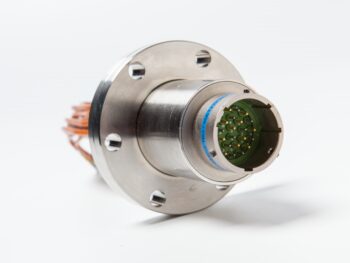 Hermetic thermocouple CF feedthrough Connector to thermocouple wire hermetic feedthrough with CF flange for vacuum chamber integration