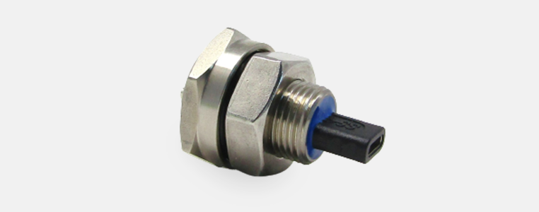 hermetic USB-c feedthrough with jamnut