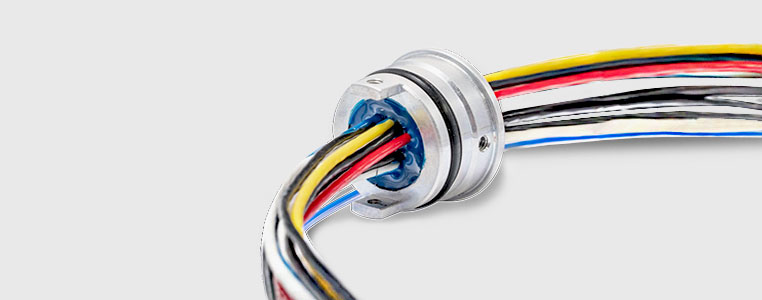 radial oring wire feedthrough