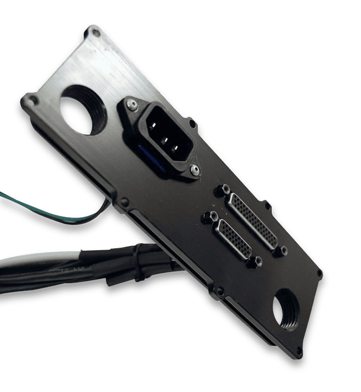 custom hermetically sealed connector to wire flange