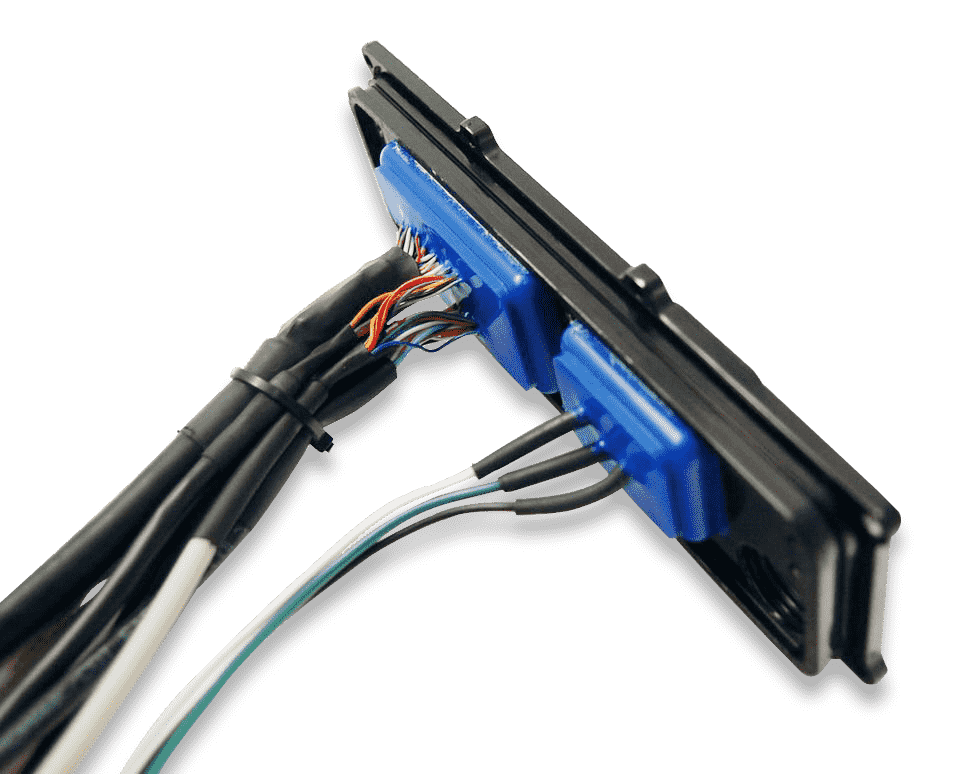 hermetically sealed flange with wires directly integrated to assembly