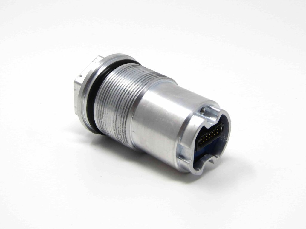 Custom hermetic PCB connector and circuit board hermetically sealed in M40 hermetic aluminum housing