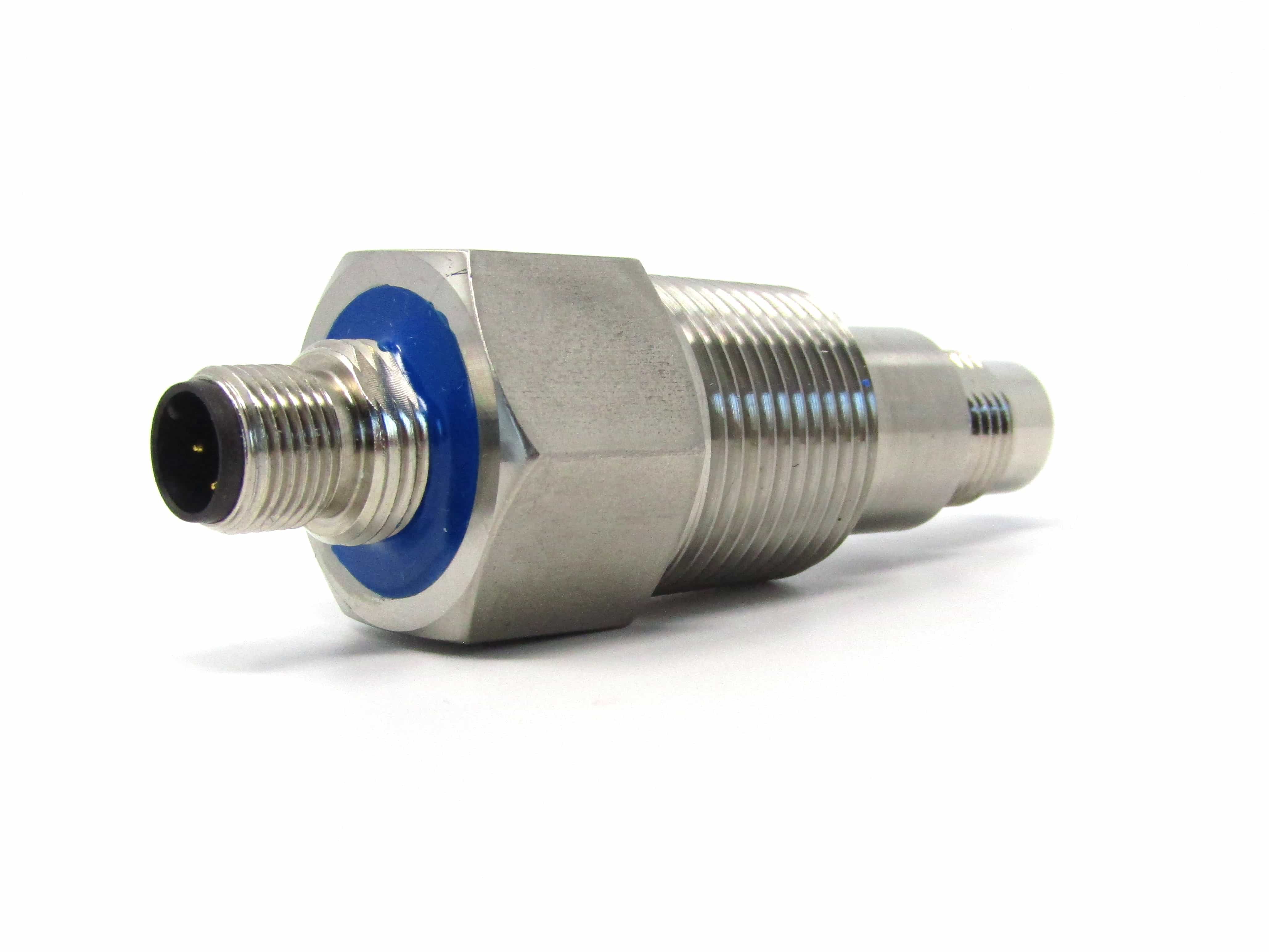 Hermetically sealed M12 bulkhead feedthru with 3/4" NPT
